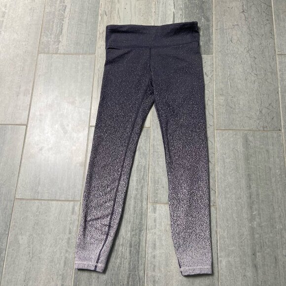 Gap Fit High Rise Speckle Ombre 7/8 Workout Leggings – Purple, Size XS - Picture 3 of 11